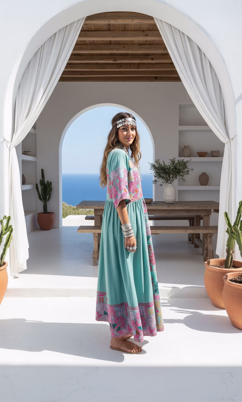 Descubre el Vestido Oversize Bordado Arami - Bild 7