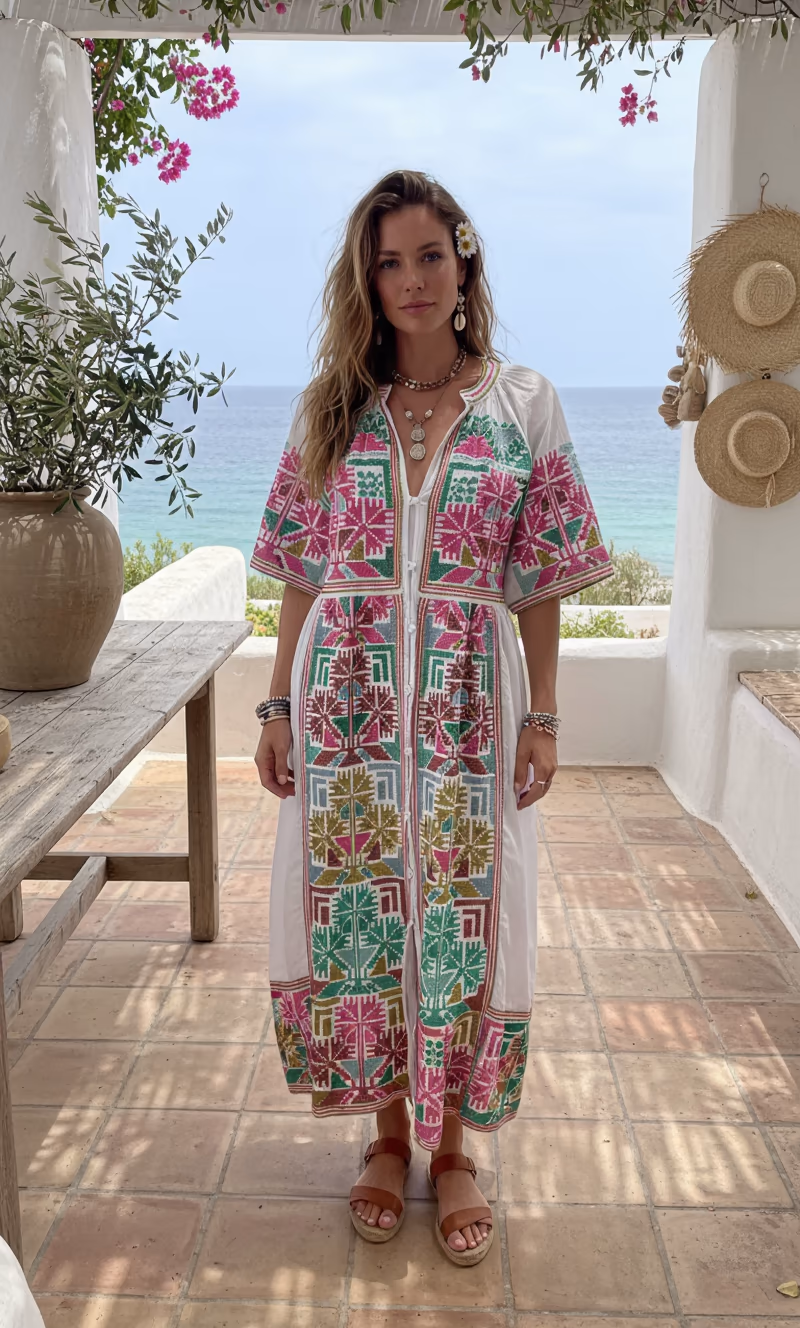 Descubre el Vestido Oversize Bordado Arami - Bild 4