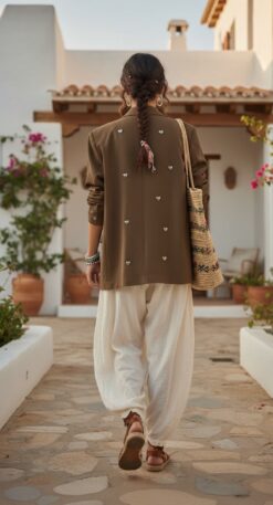 Vista alternativa de Blazer Jade Oversize con Corazones