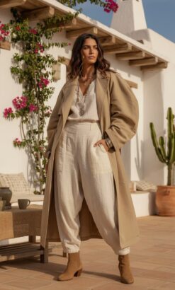 gabardina impermeable front