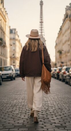 Vista alternativa de Chaqueta Chloe Estilo Aviador Vaquera