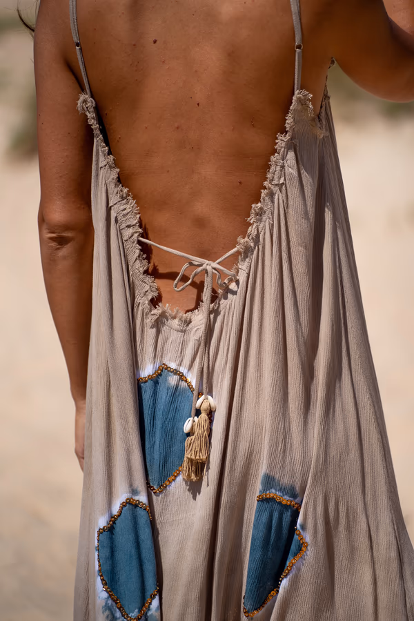 Vestido Crepé Largo Lanzarote - Imagen 8