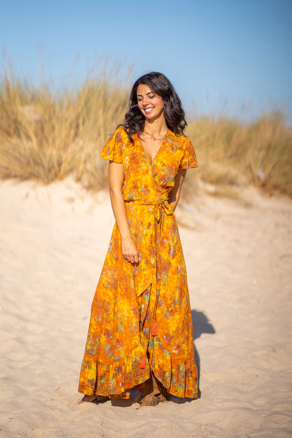 Vestido Cruzado Volante Oahu - Imagen 8