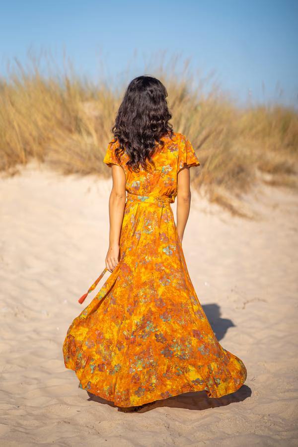 Vestido Cruzado Volante Oahu - Imagen 7