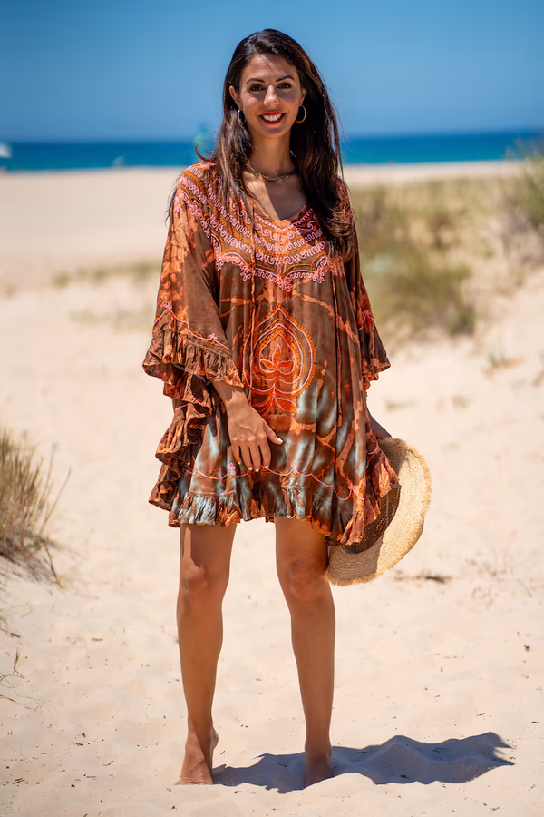 Poncho Bordado Waikiki - Imagen 6