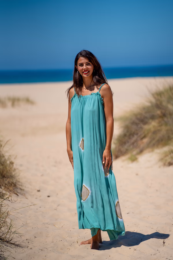 Vestido Crepé Largo Lanzarote - Imagen 10