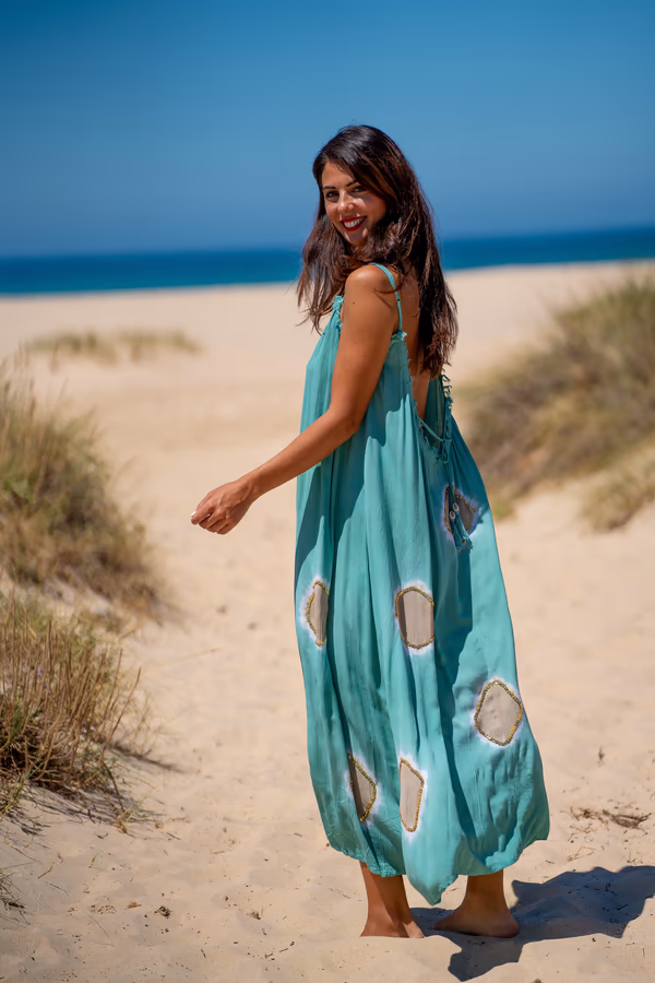 Vestido Crepé Largo Lanzarote - Imagen 11