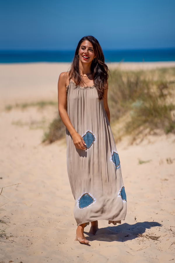 Vestido Crepé Largo Lanzarote - Imagen 5