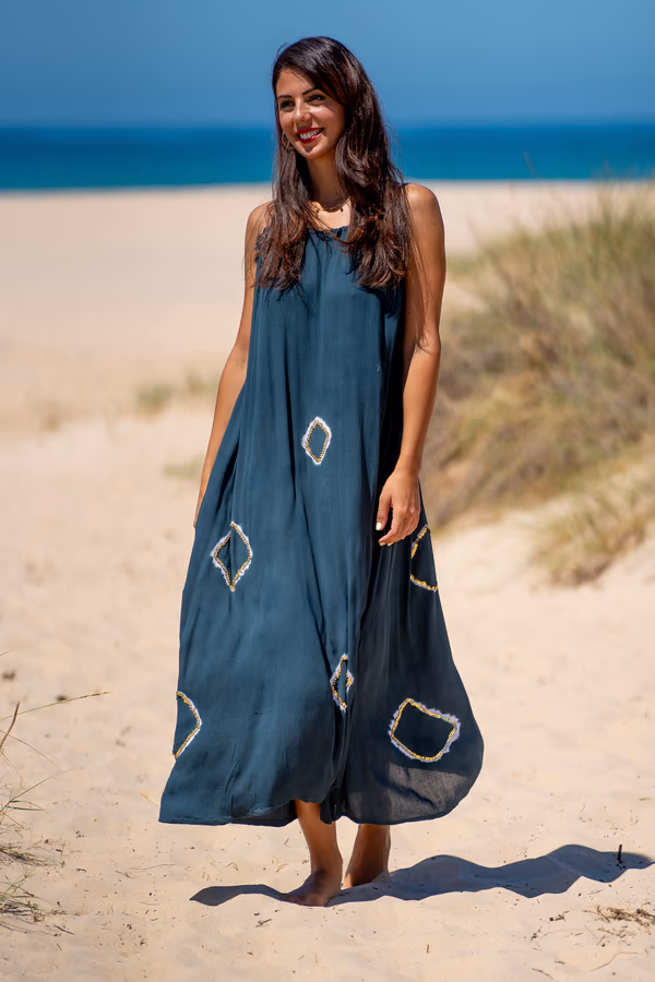 Vestido Crepé Largo Lanzarote - Imagen 18