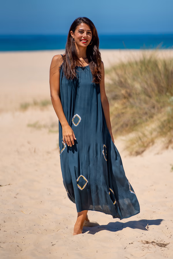 Vestido Crepé Largo Lanzarote - Imagen 17