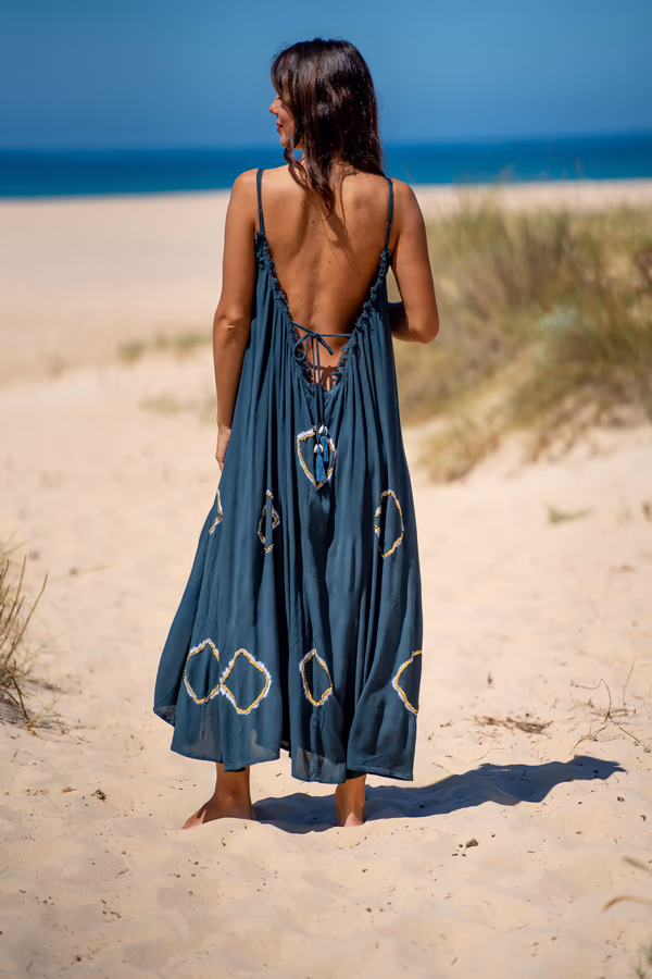 Vestido Crepé Largo Lanzarote - Imagen 16