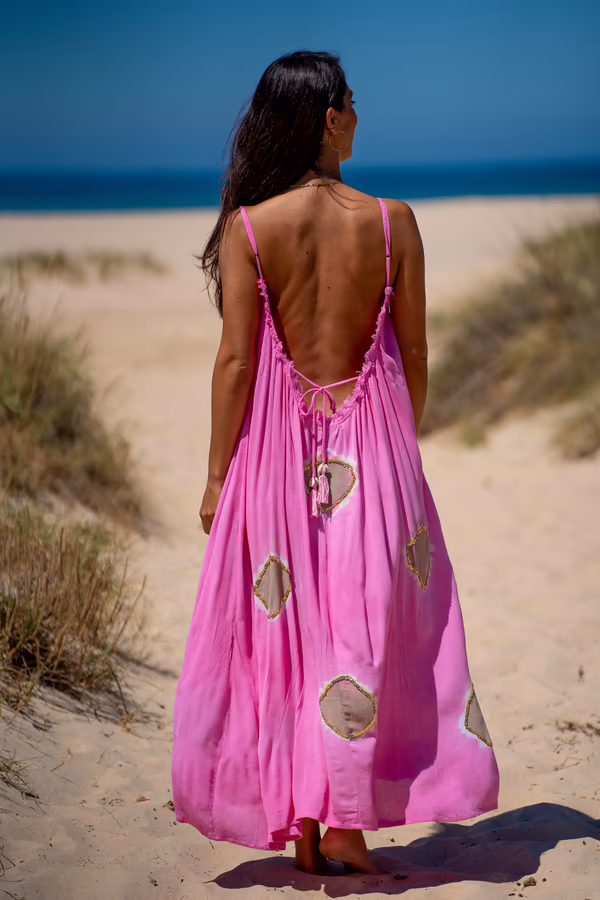 Vestido Crepé Largo Lanzarote - Imagen 4