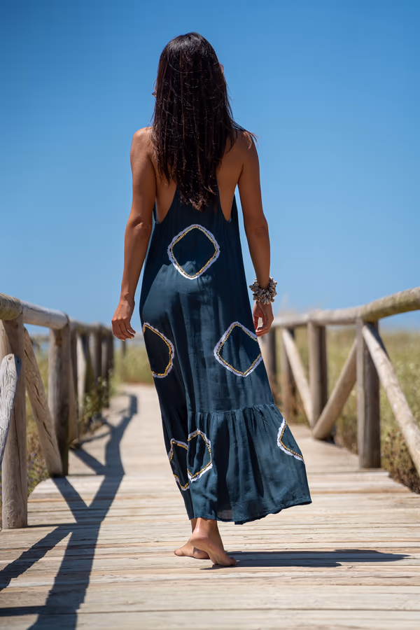 Vestido Largo con Volante Lanzarote - Imagen 7