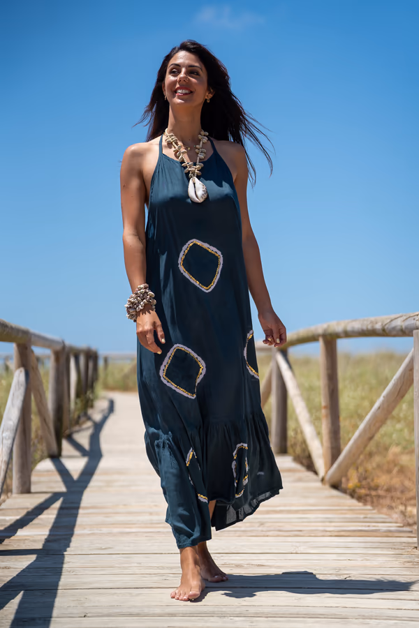 Vestido Largo con Volante Lanzarote - Imagen 8