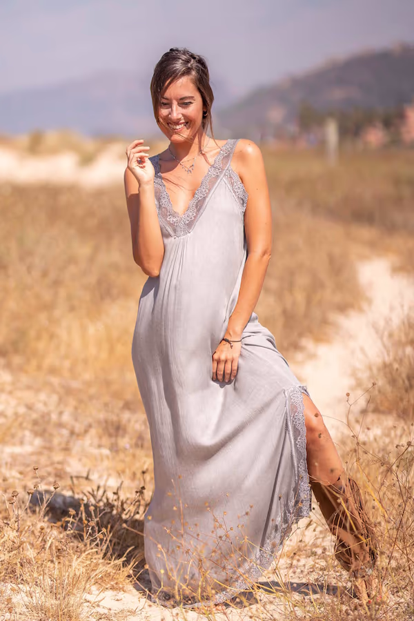 Vestido Lencero Encaje - Imagen 5