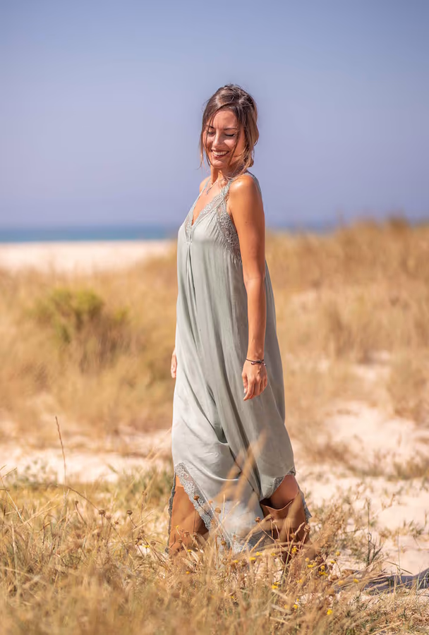 Vestido Lencero Encaje - Imagen 18