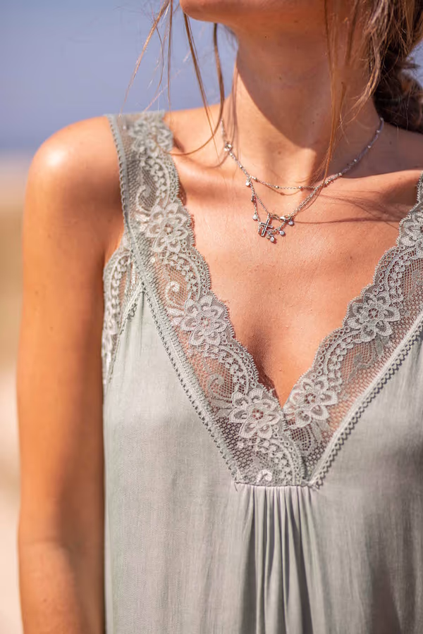 Vestido Lencero Encaje - Imagen 17