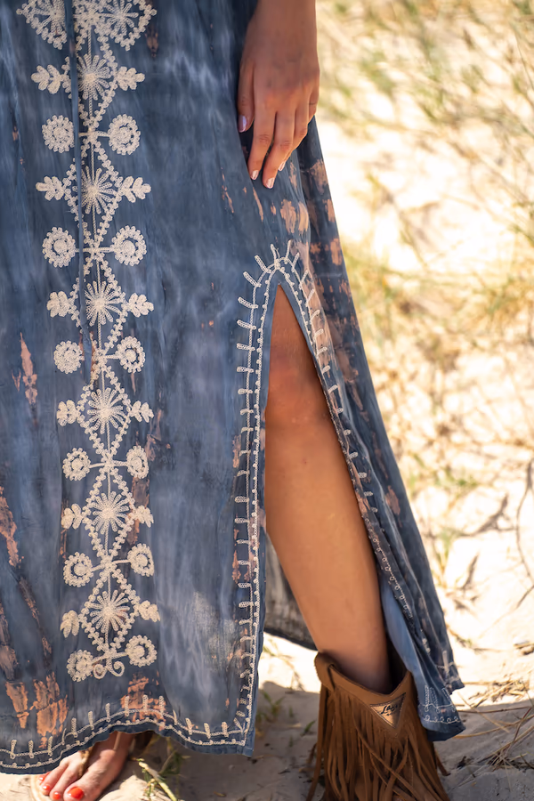 Vestido Boho Bordado Waikiki - Imagen 7