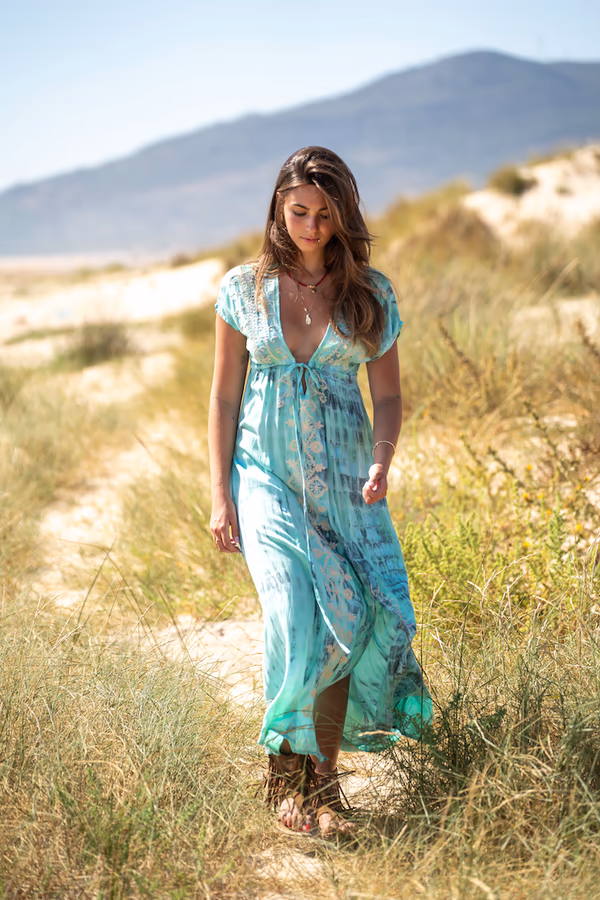 Vestido Boho Bordado Waikiki - Imagen 3