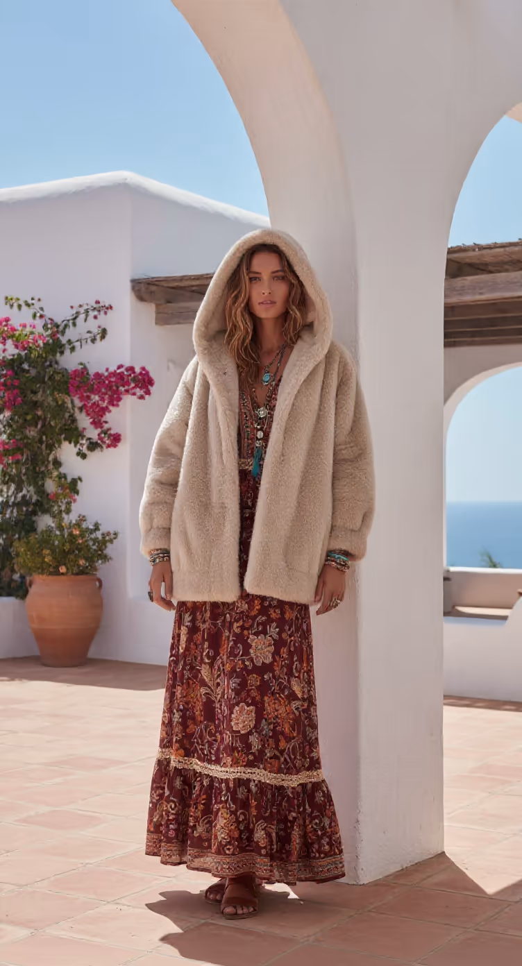 Maxi Abrigo con capucha Valerie – Image 4