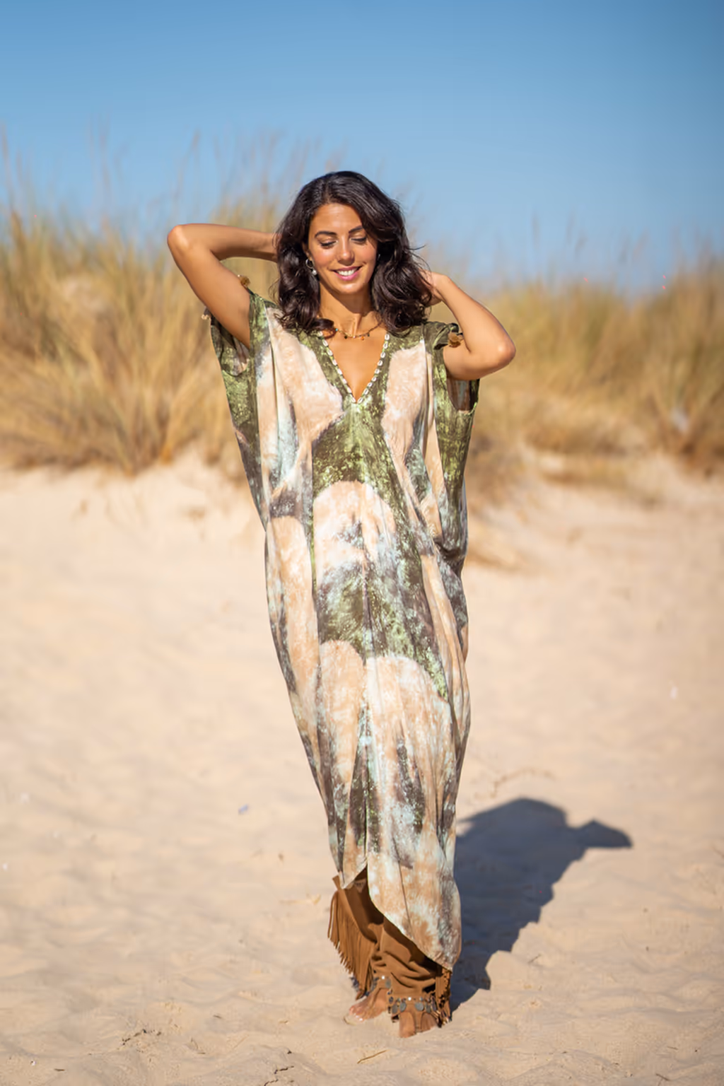 Kaftan hecho a mano Aloha - Imagen 18