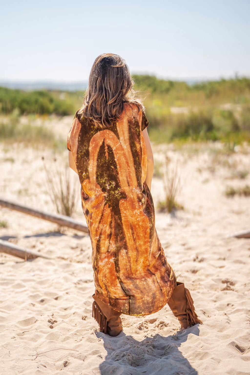 Kaftan hecho a mano Aloha - Imagen 8