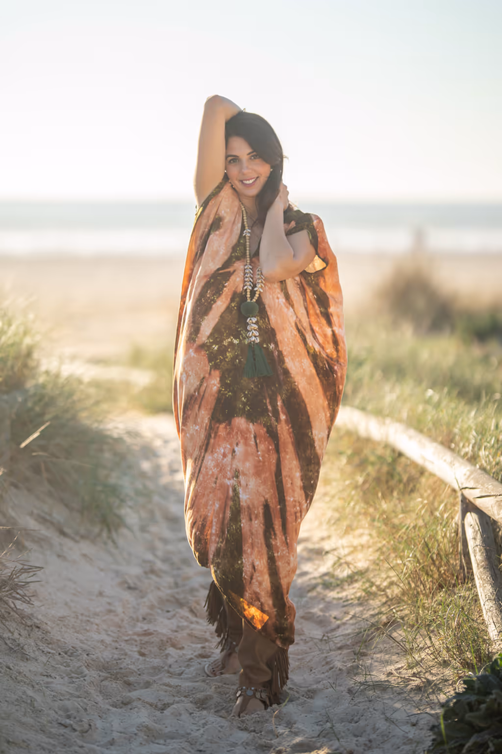 Kaftan hecho a mano Aloha - Imagen 13