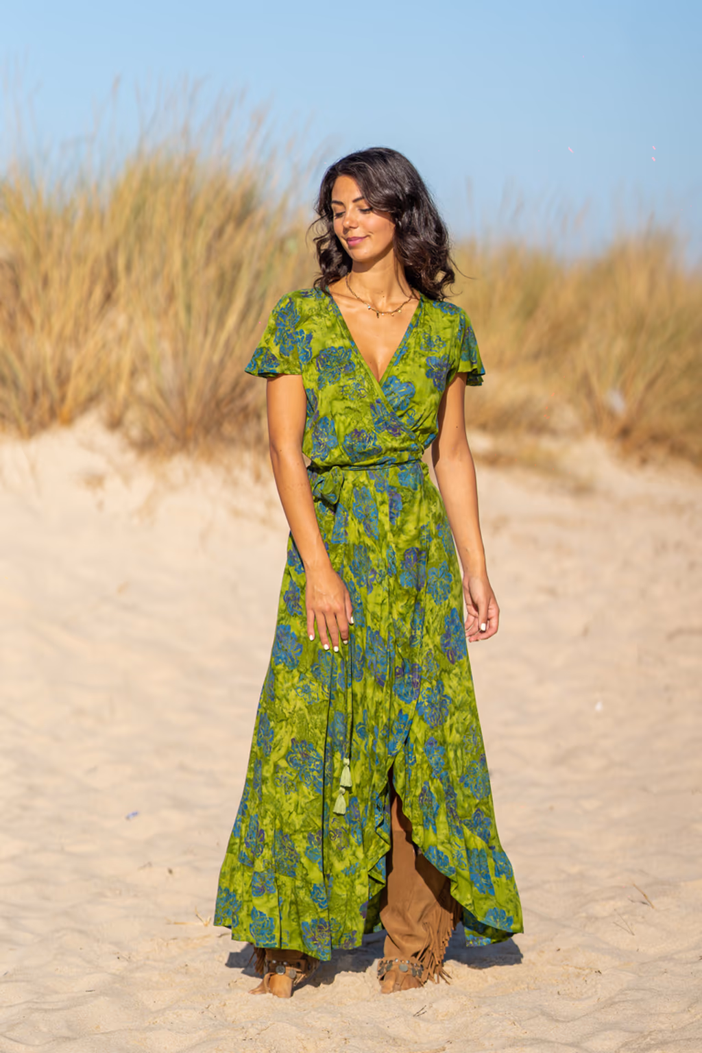 Túnica Vestido cruzado vaporoso Olivia